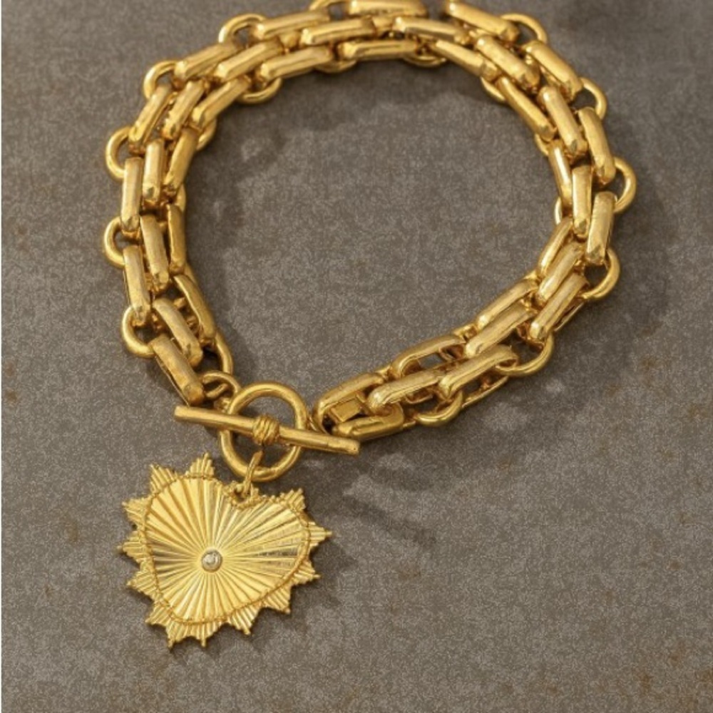 Heart Pendant Bracelet (7211) - Picture 6 of 6